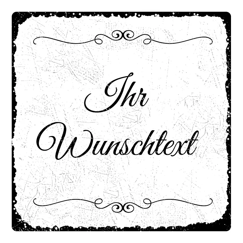 Vintage Schild mit Wunschtext