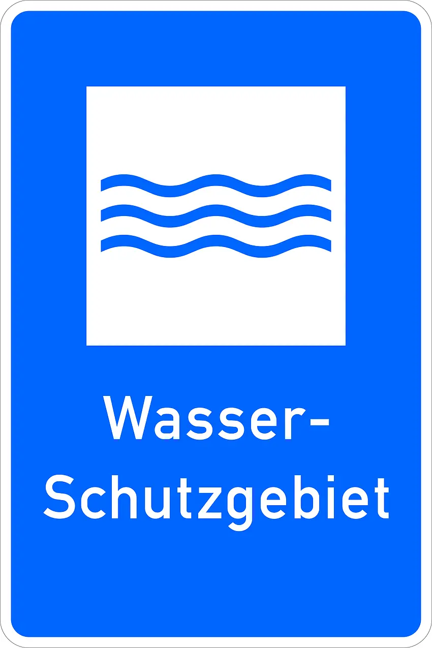 Hinweisschild Wasserschutzgebiet