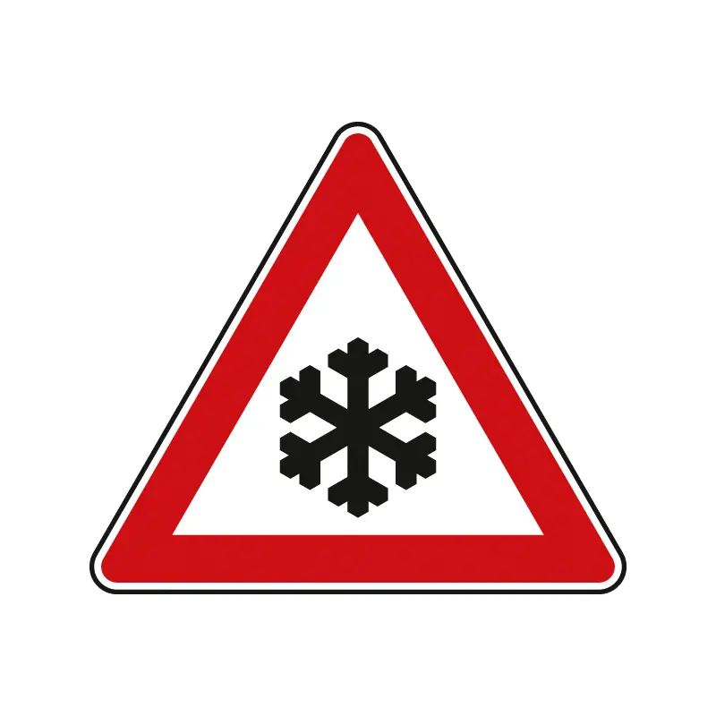 Verkehrsschild Schnee- und Eisglätte