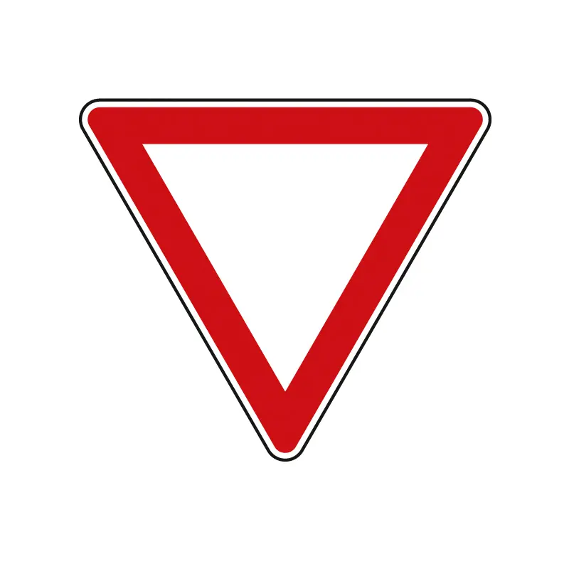 Vorfahrt beachten - Verkehrszeichen