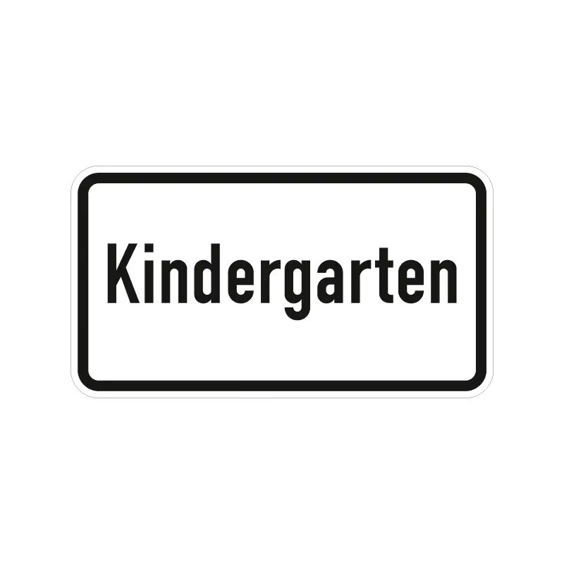 Hinweisschild nach StVO - Kindergarten