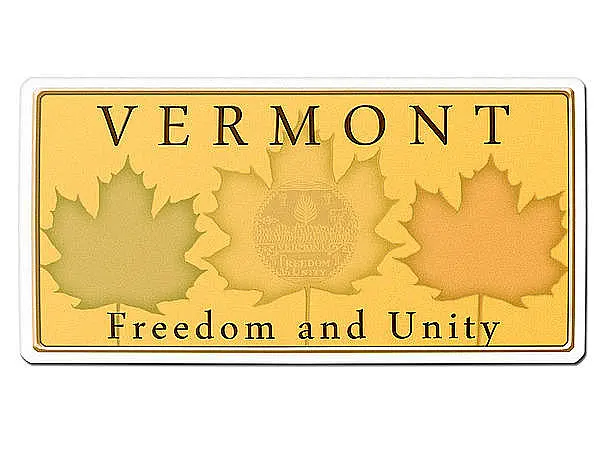 Vermont USA Deko PKW-Kennzeichen