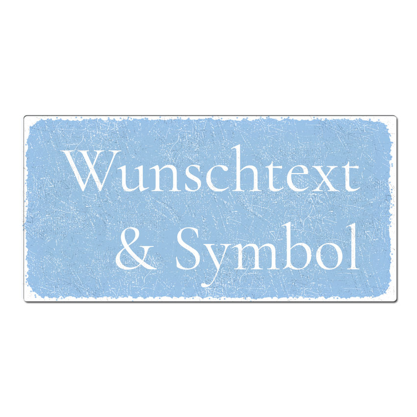 Magnetschild Wunschtext Wunschname 30 x 7,5 cm 