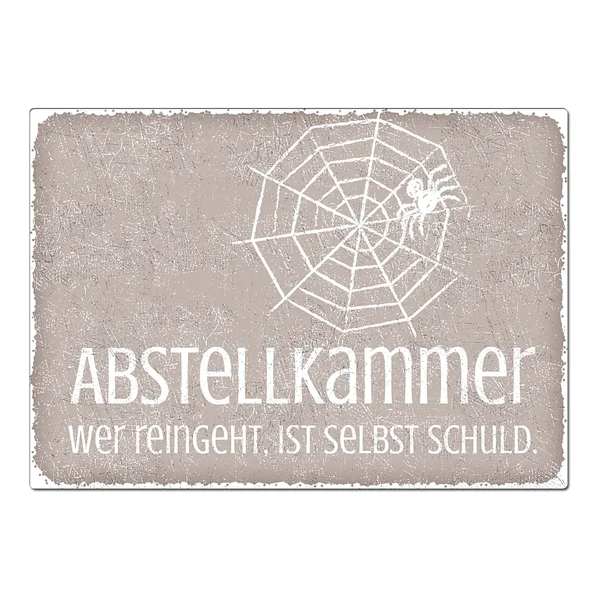 Türschild im Vintagelook