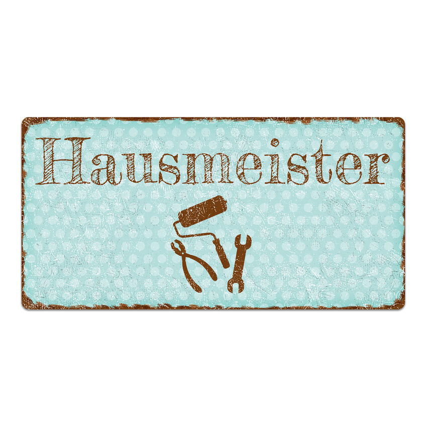 Türschild  « Hausmeister » Schild 15 x 5 cm Schild 01 