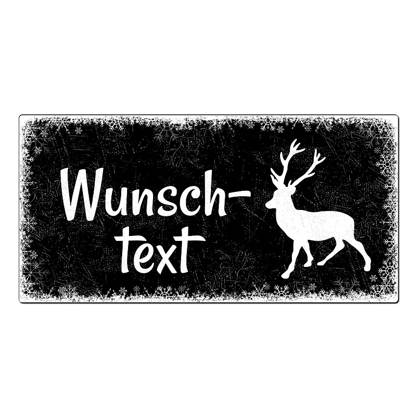 Schild mit Wunschtext