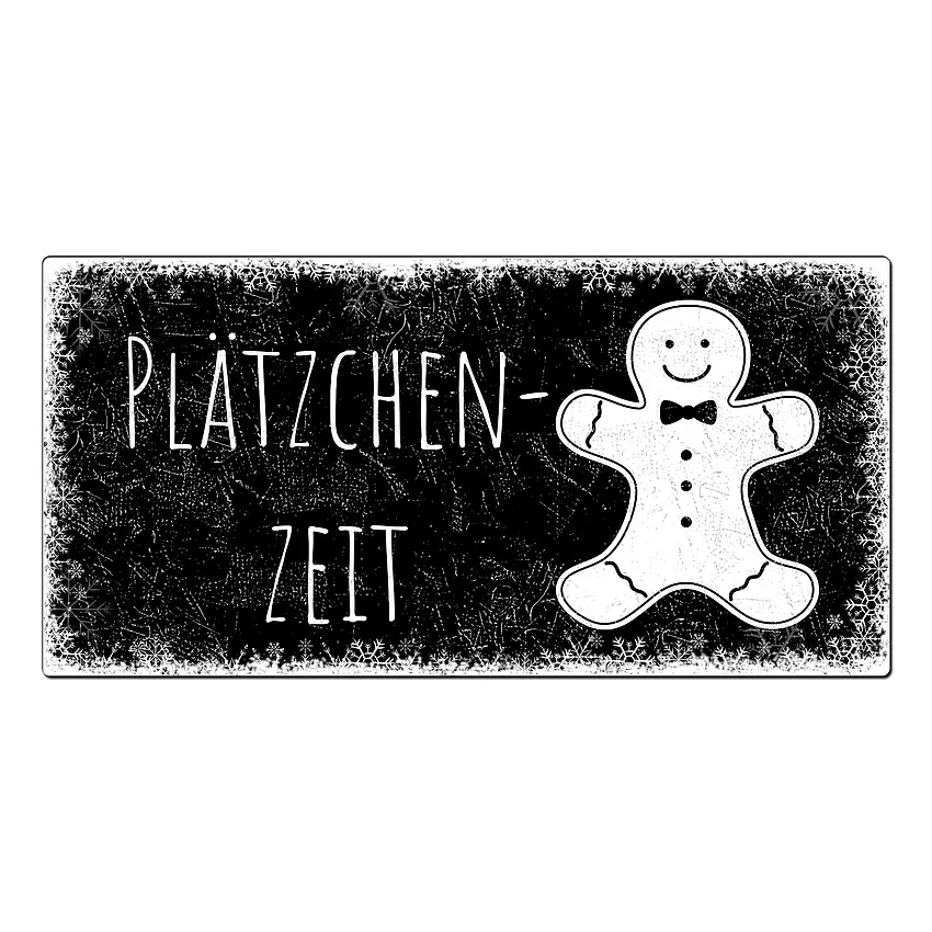 Schild Plätzchenzeit