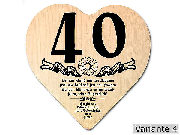 40. Hochzeitstag Sprüche / 40.Hochzeitstag schöne Glückwunschkarte in Form einer how to