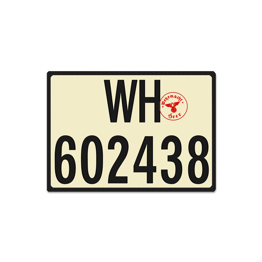 Nummernschild Wehrmacht Heer Deutsches Reich Hausnummern und Schilder online kaufen