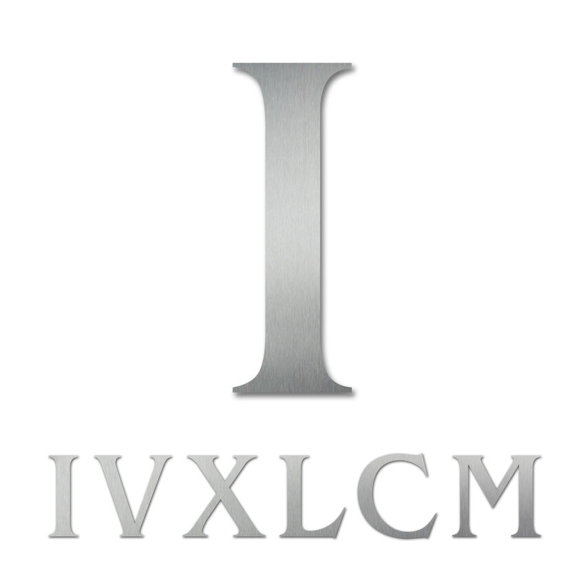 Römische Edelstahl Hausnummer Buchstabe I Zahl 1 Hausnummern und