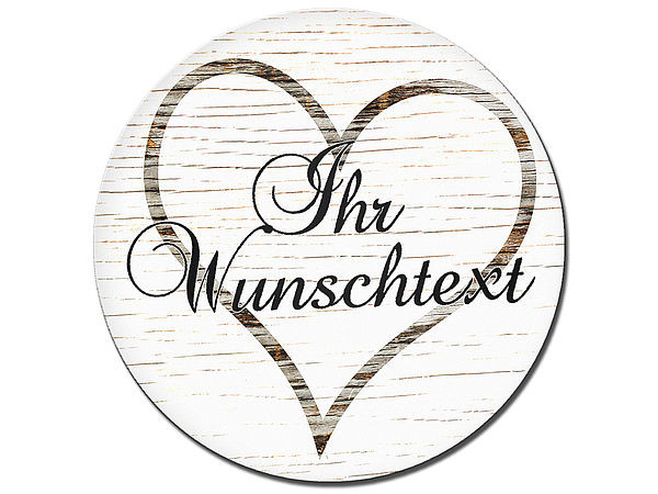 Vintage Hochzeit Blechschild Herz mit Namen Schilder online kaufen