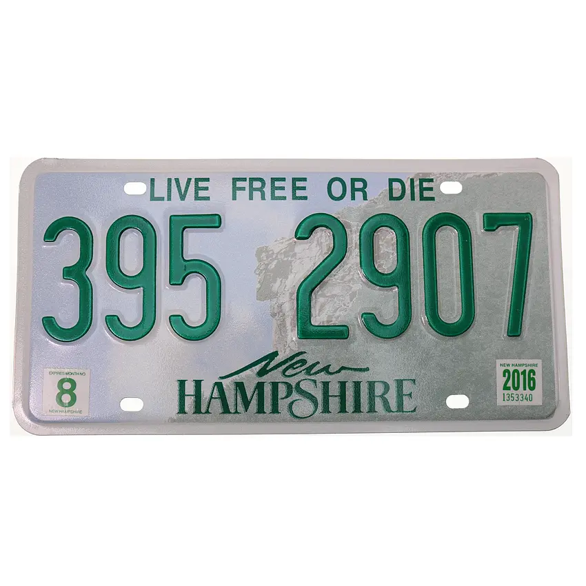 US Nummernschild New Hampshire