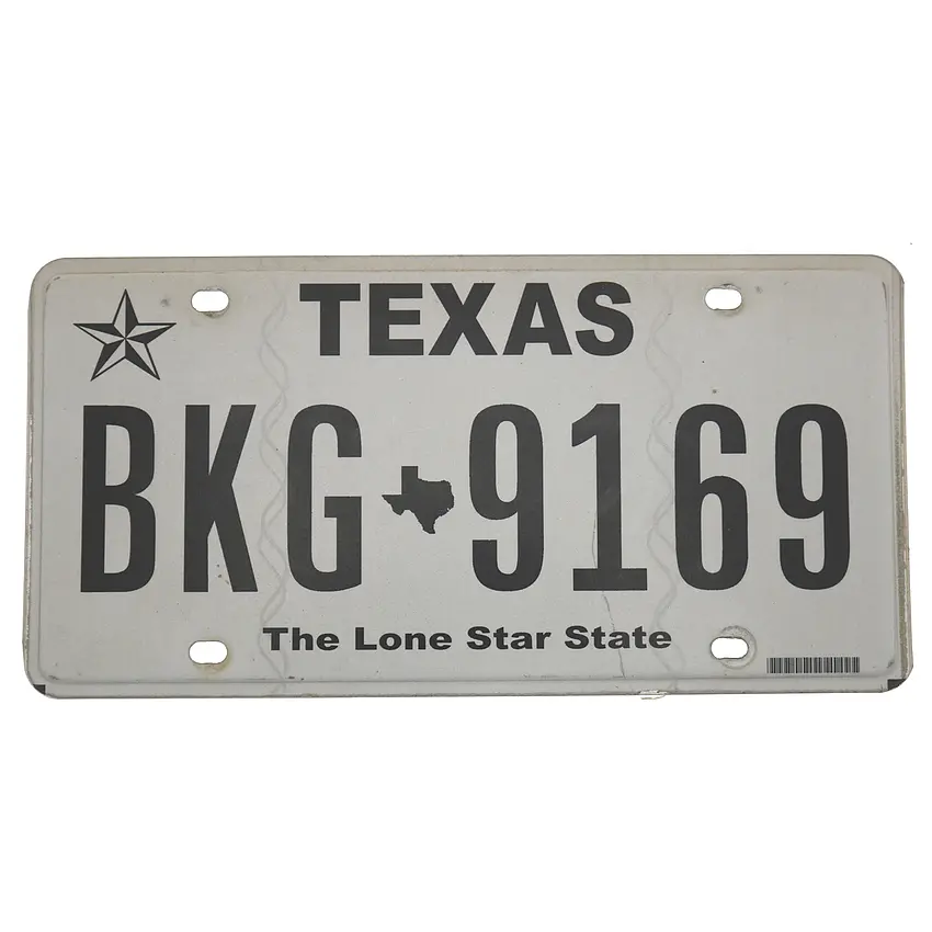 US Nummernschild Texas