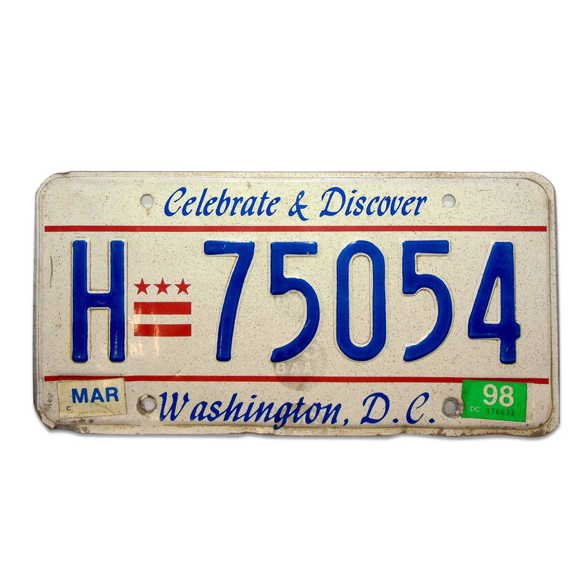 US Kennzeichen Washington DC - original Nummernschild aus den USA - Schilder online kaufen