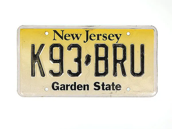 US- Nummernschild aus New Jersey - Größe: 30x15 cm