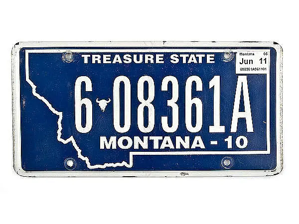 US Nummernschild Montana