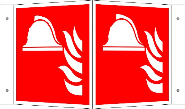 Brandschutzschild - Winkel »Mittel und Gerät zur Brandbekämpfung« 