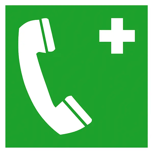 Schild Erste Hilfe Unfall Notfall Telefonnummer verhalten bei Unfällen  20x30 cm