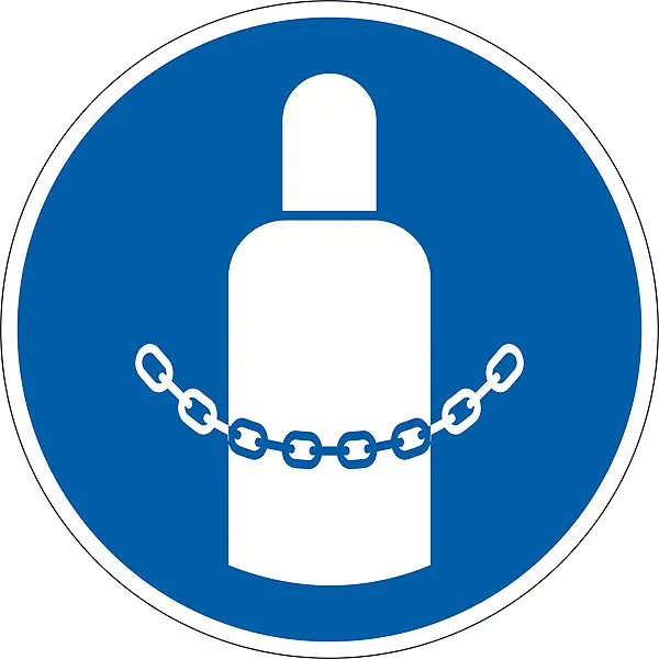 Gebotsschild »Gasflaschen sichern« 