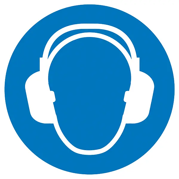 Gebotsschild »Gehörschutz benutzen« 