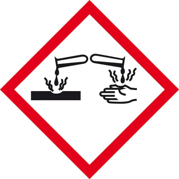 GHS-Gefahrenpiktogramm »Symbol 05: Ätzwirkung« 