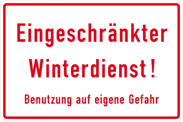 Stichwort: Winterdienst 