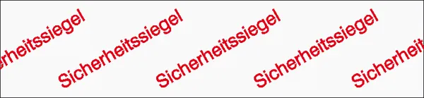 Sicherheitssiegel »Text: Sicherheitssiegel (mehrfach pro Etikett)« 