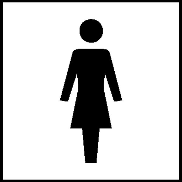 Türschild »Graphic Line - WC Damen« 
