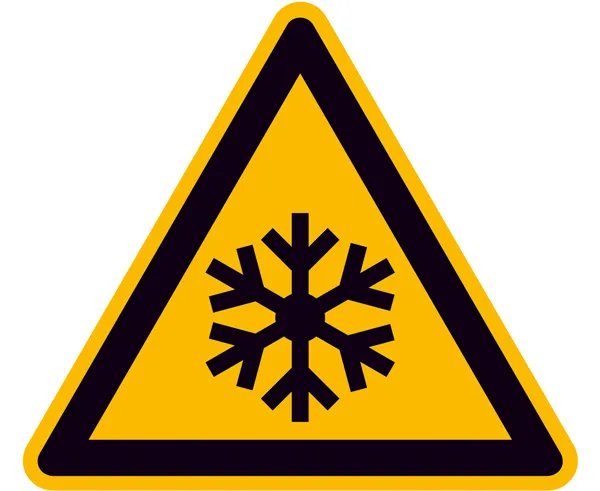 Warnschild »Warnung vor niedriger Temperatur/Frost« 