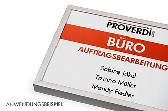 Rahmen für Türschild