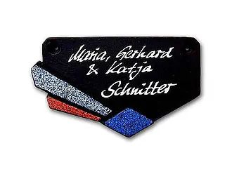 Türschild aus Keramik - Größe: 16 x 9 cm