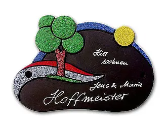Türschild  aus Keramik - Größe: 31 x 22 cm