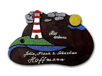 Türschild  aus Keramik - Größe: 31 x 22 cm
