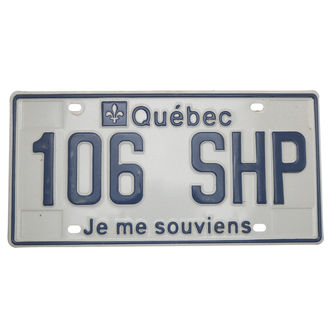 Kennzeichen aus Kanada - Quebec