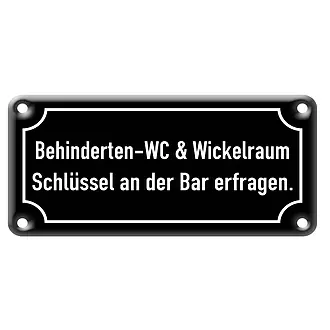 Behinderten Kennzeichenschild Wunschtext