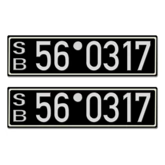 Oldtimerschild aus der sowjetischen Besatzungszone - Replikat