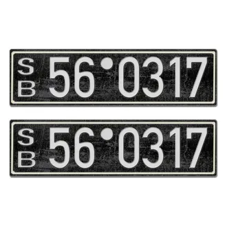 Oldtimerschild aus der sowjetischen Besatzungszone - Replikat - Vintage Look