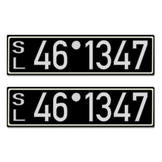 Historisches Nummernschild aus der Besatzungszone - Look Neu