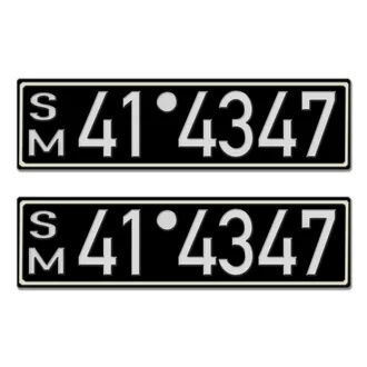 Historisches Nummernschild aus der Besatzungszone - Look Neu