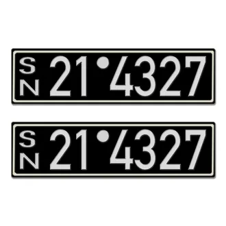 Historisches Nummernschild aus der Besatzungszone - Look Neu