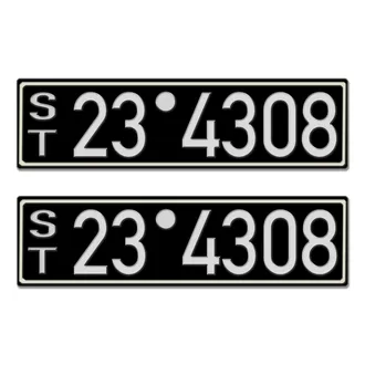 Historisches Nummernschild aus der Besatzungszone - Look Neu
