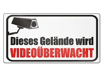 Schild Videoüberwachung