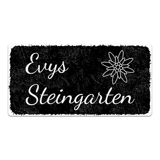 Schild Black Vintage mit Wunschtext