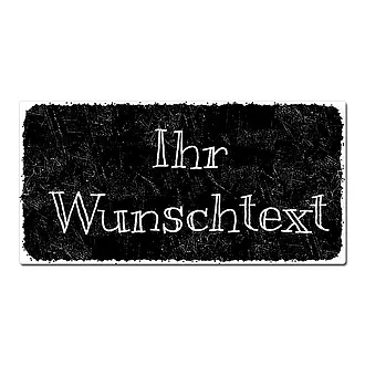 Schild Black Vintage mit Wunschtext