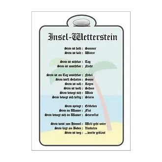 Wetterstein für die Insel