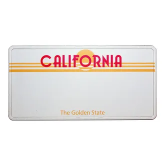 Funschild California  - Größe: 30x15 cm