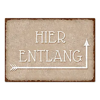 Schild mit Spruch im Vintage Look