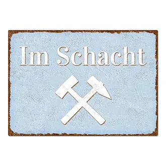 Vintage Schild Glück auf