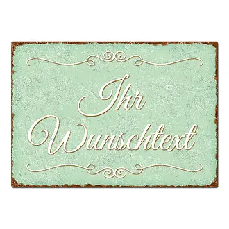 Vintage Schild mit individuellem Wunschtext