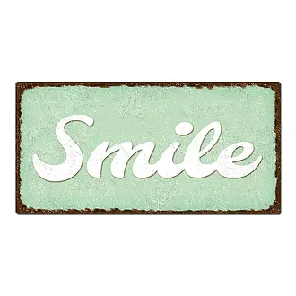 Vintage Schild Smile